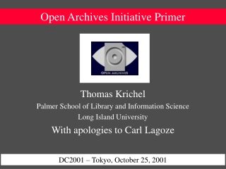 Open Archives Initiative Primer