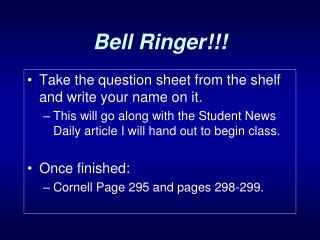 Bell Ringer!!!