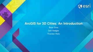 ArcGIS for 3D Cities: An Introduction