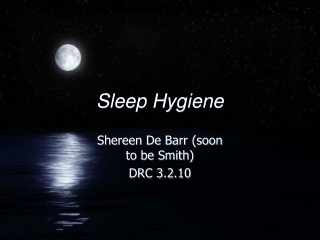 Sleep Hygiene