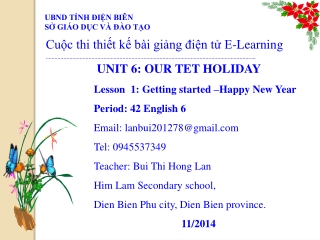 Cuộc thi thiết kế bài giảng điện tử E-Learning …………………………………………………………………………………………………………………………….