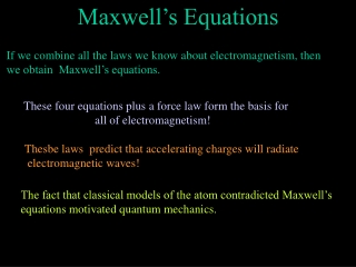 Maxwell’s Equations