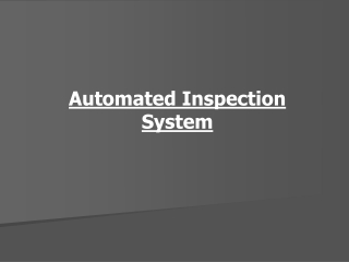 Automated Inspection System