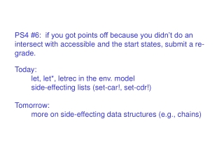 To evaluate a lambda in environment E, build a closure.