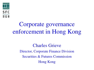 Corporate governance  enforcement in Hong Kong