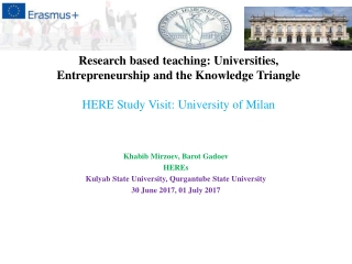 Khabib Mirzoev ,  Barot Gadoev HEREs Kulyab  State University,  Qurgantube  State University