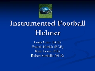 Instrumented Football Helmet