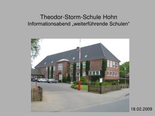 Theodor-Storm-Schule Hohn Informationsabend „weiterführende Schulen“