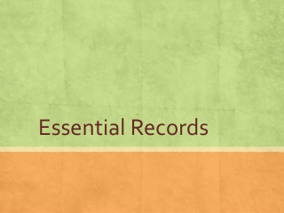 Essential Records