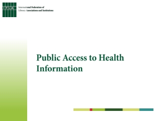 Public Access to Health Information