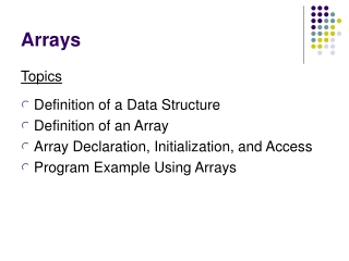 Arrays