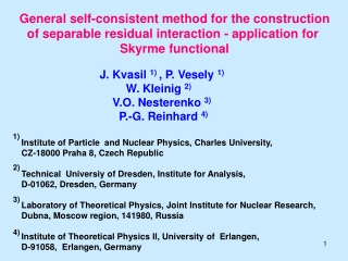 General self-consistent method for the construction