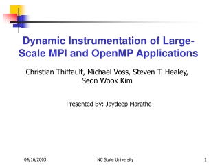 Dynamic Instrumentation of Large-Scale MPI and OpenMP Applications