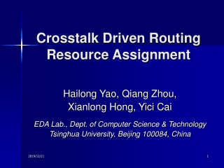Crosstalk Driven Routing Resource Assignment