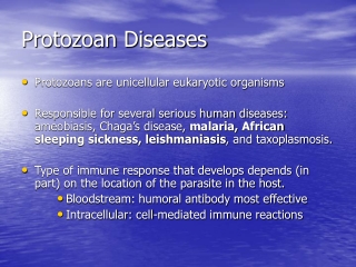 Protozoan Diseases