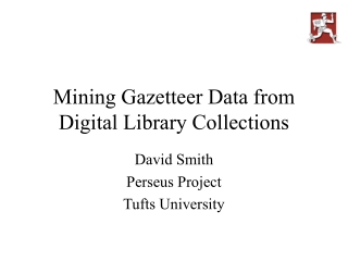Mining Gazetteer Data from Digital Library Collections