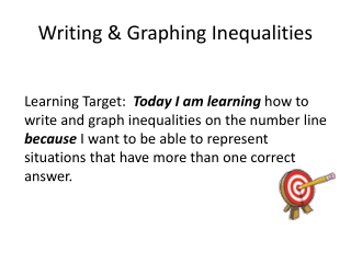 Writing &amp; Graphing Inequalities