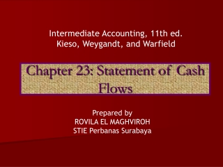 Chapter 23: Statement of Cash Flows