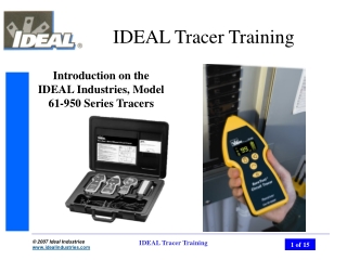 IDEAL Tracer Training