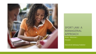 SPORT LAW: A Managerial Approach