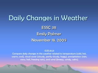 Daily Changes in Weather