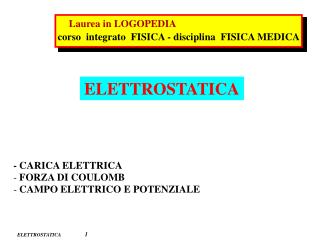 ELETTROSTATICA