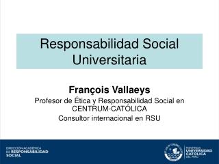 Responsabilidad Social Universitaria