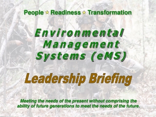 Environmental  Management  Systems (eMS)