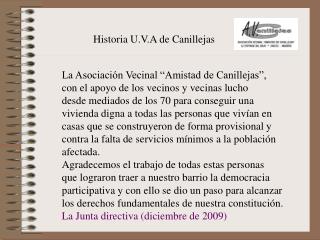 Historia U.V.A de Canillejas