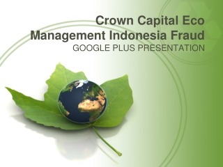 GOOGLE PLUS - Crown Capital Eco Management Indonesia Fraud