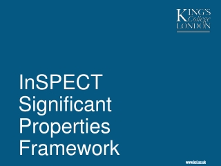 InSPECT  Significant Properties Framework