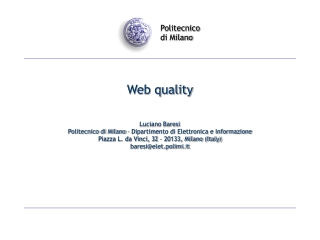 Web quality