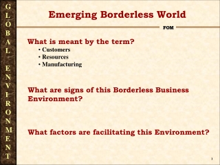 GLOBAL  ENVIRONMENT