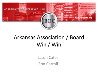 Arkansas Association / Board Win / Win