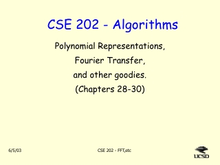 CSE 202 - Algorithms