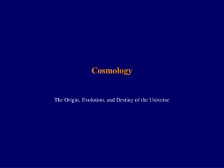 Cosmology