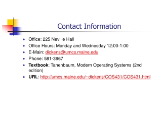 Contact Information