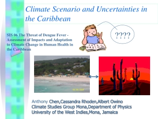Climate Scenario and Uncertainties in the Caribbean