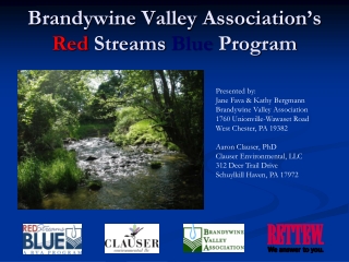Brandywine Valley Association’s  Red  Streams Blue  Program