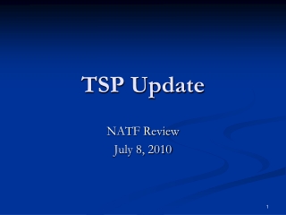 TSP Update