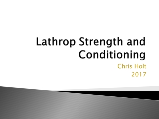 Lathrop Strength and Conditioning