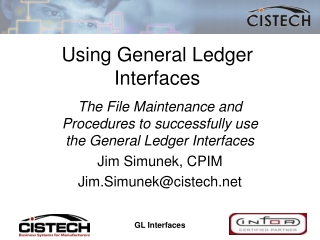 Using General Ledger Interfaces