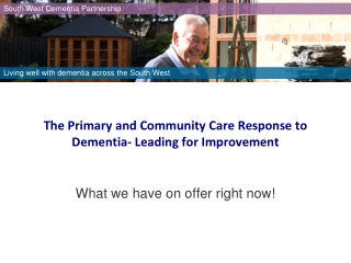 The Primary and Community Care Response to Dementia- Leading for Improvement