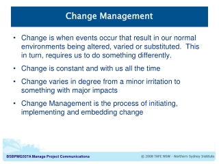 Change Management