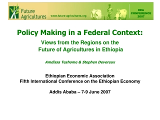 Policy Making in a Federal Context:
