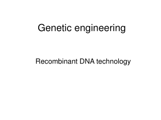 Genetic engineering