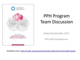 PPH Program  Team Discussion