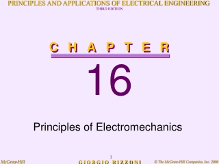 Principles of Electromechanics