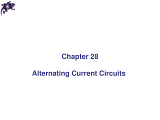 Alternating Current Circuits