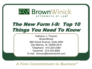 The New Form I-9:  Top 10 Things You Need To Know